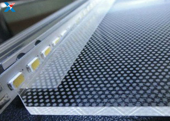 3mm واضح الاكريليك دليل ضوء لوحة مخصصة حافة مضاءة لوحات الصمام الخفيفة