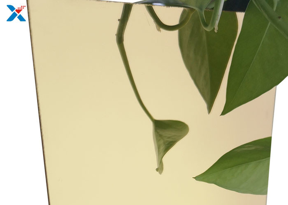 1mm الذهب الاكريليك ورقة مرآة الصلب المغلفة لوحة سطح برسبيكس